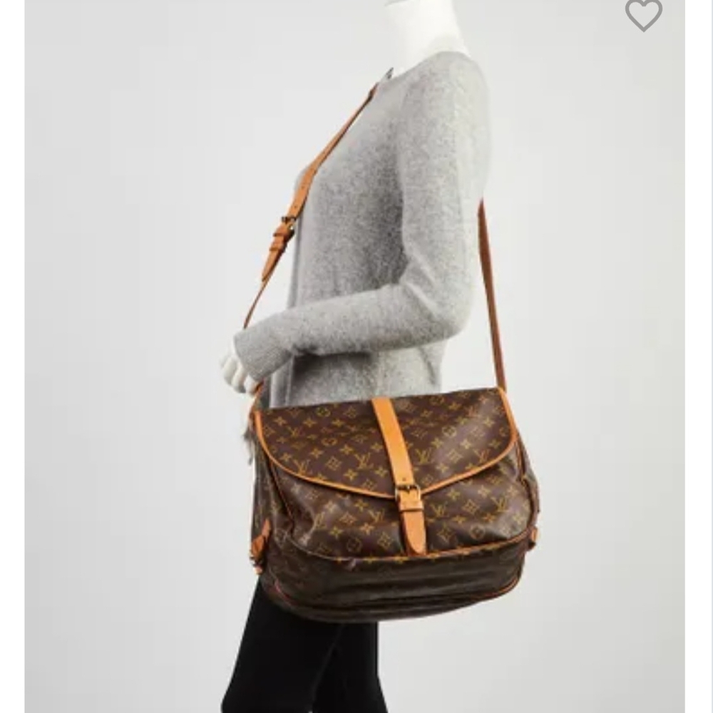Louis Vuitton Brown Monogram Saumur 35 Crossbody